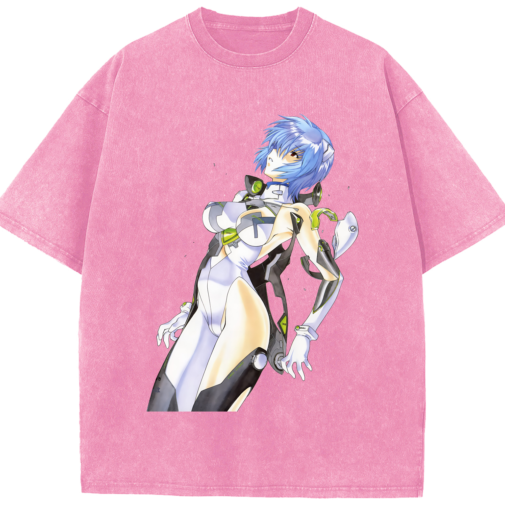 （画像用） EVA 新世紀エヴァンゲリオン 綿100% ヴィンテージ風 半袖Tシャツ（フロントプリント）